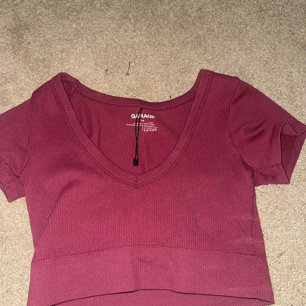 Garage Women's Deep Red Crop Top